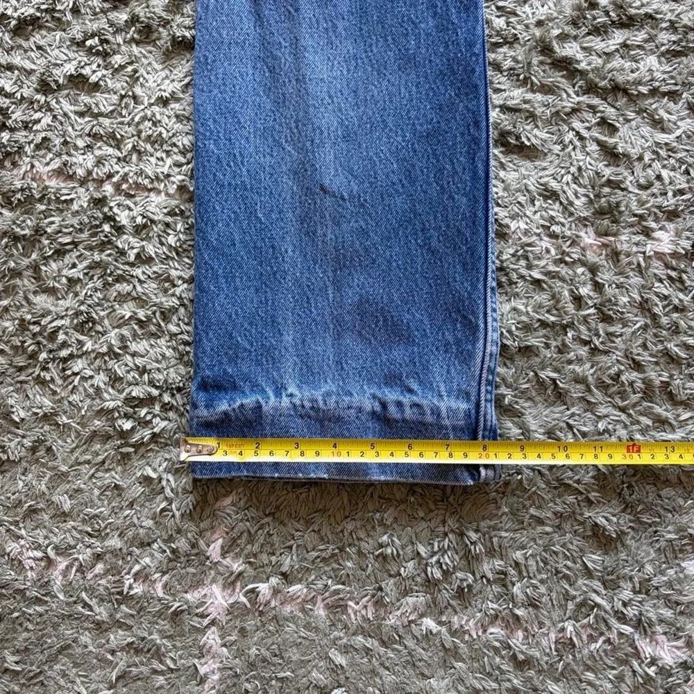 Vintage Levis 517 Straight Leg Jeans Blue Distressed Denim Mens 32x30